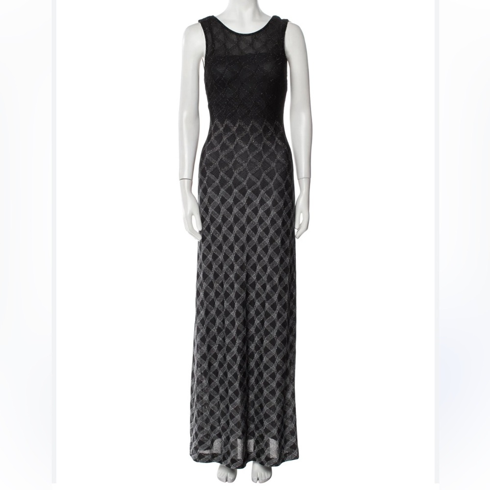 Missoni Printed Long Sleeveless Made In Italy Dress Sz 40